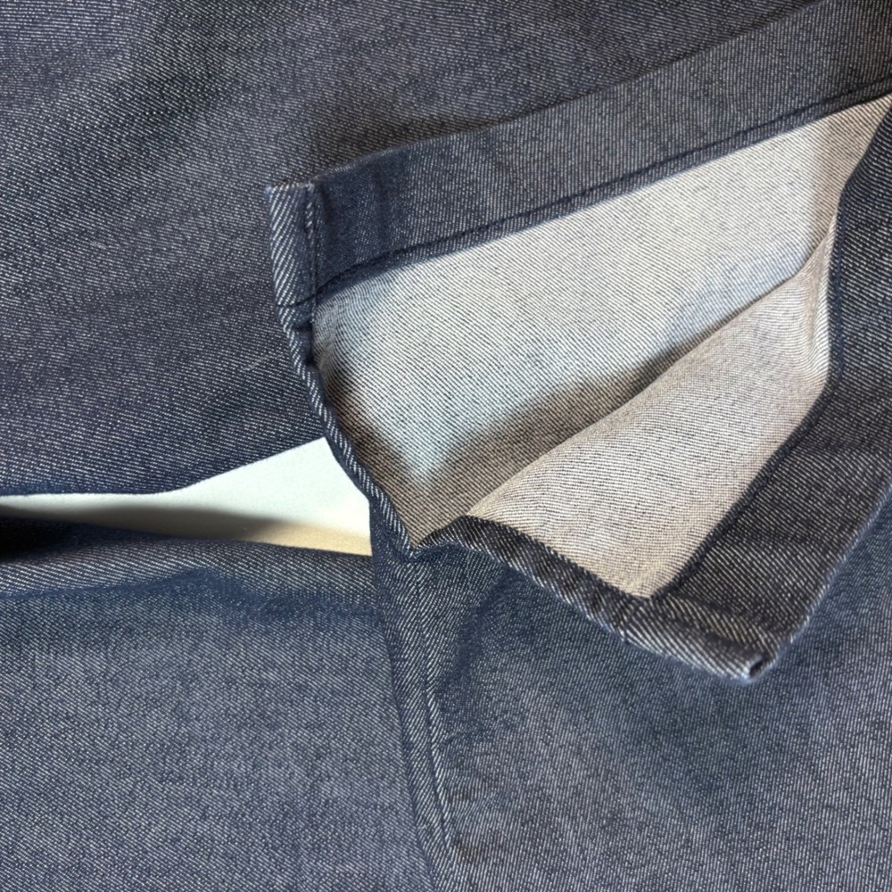 AnyBody Womens Dark Wash Straight Leg Denim Pants Blue Patch Pockets Size 10 - Picture 7 of 10